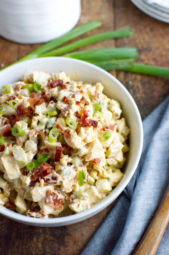 Keto Deviled Egg Salad with Bacon